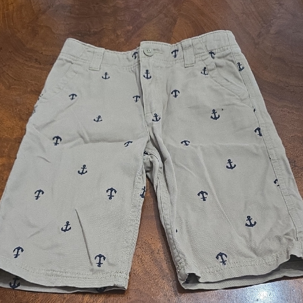Sonoma Kids Tan‎ Anchor Print Shorts